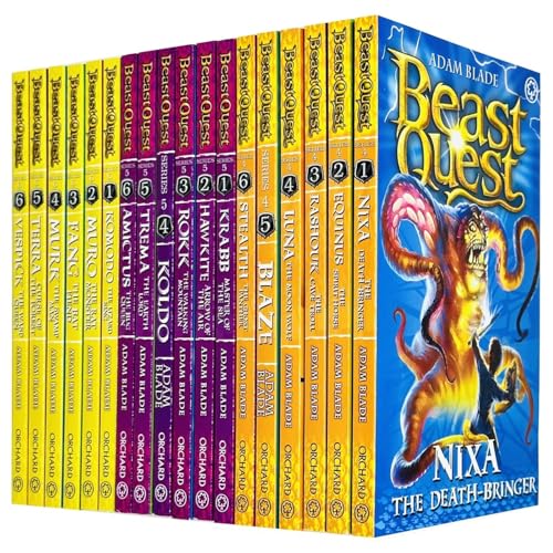 Beast Quest The Battle Collection 18 Books Series 4 - 6 Box Set by Adam Blade