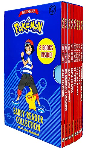 The Official Pokemon Early Reader Books Box Set Collection with Full Colour IllustrationsAlola AdventureGuardians ChallengeTeam Rocket TroubleBattle on AlolaSchool Trip Legendary Ultra Beasts