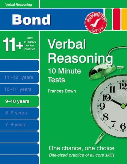 Bond 10 Minute Tests Verbal Reasoning 9-10 Yrs