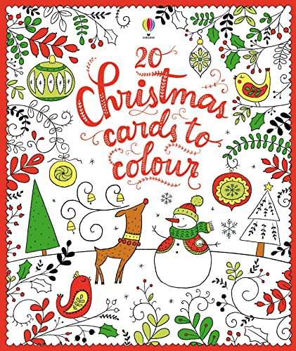20 Christmas Cards to Colour