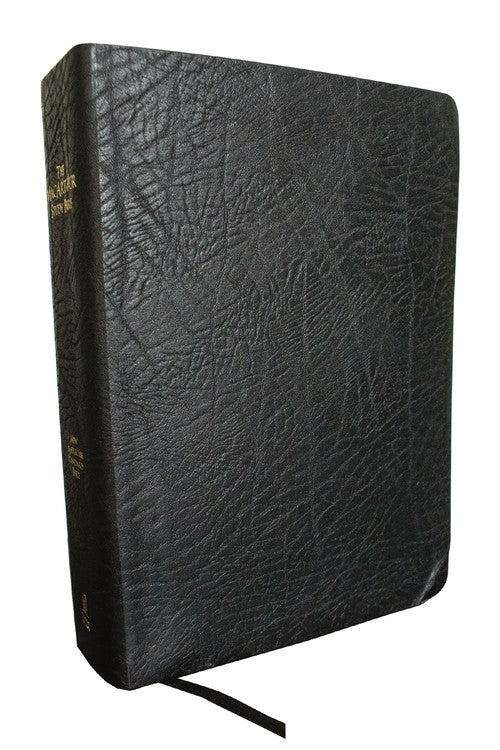 The NASB MacArthur Study Bible, Large Print, Black Bonded Leather, 1995 Text