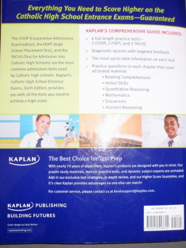 Kaplan Catholic High School Entrance Exams