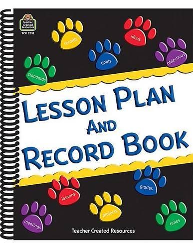Paw Prints Lesson Plan and Record Book