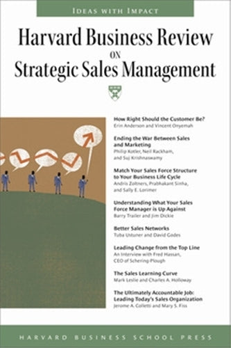 "Harvard Business Review" on Strategic Sales Management