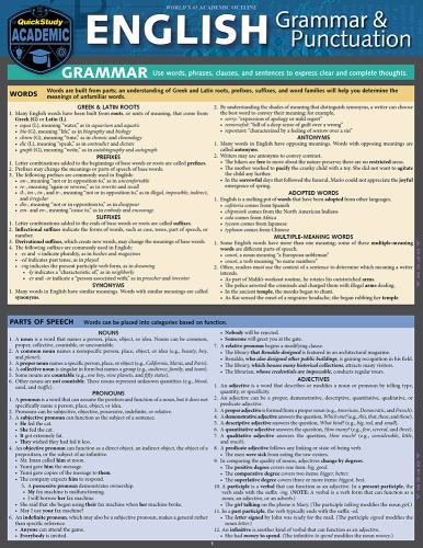 English Grammar & Punctuation