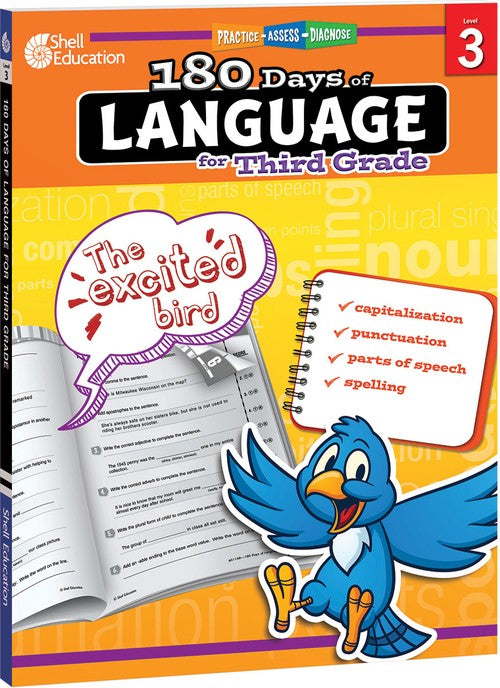 180 Days: Language for Third Grade
