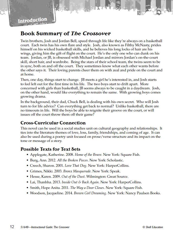 The Crossover: An Instructional Guide for Literature