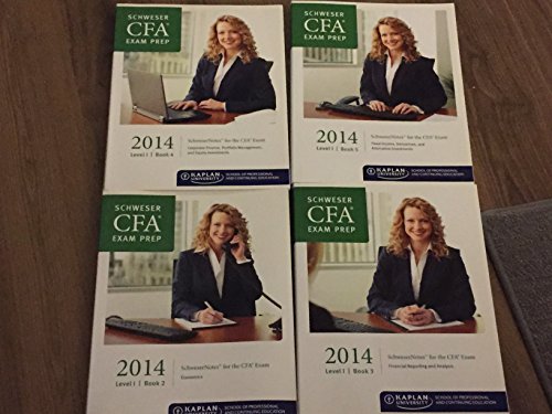 Schweser CFA Exam Prep 2014 Level 1 Book 5: Fixed Income, Derivatives, and Alternative Investments