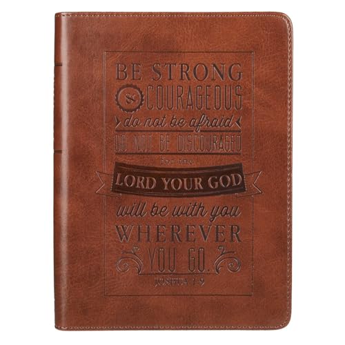 Be Strong & Courageous Brown Flexcover Journal - Joshua 1