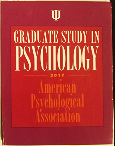 Graduate Study in Psychology