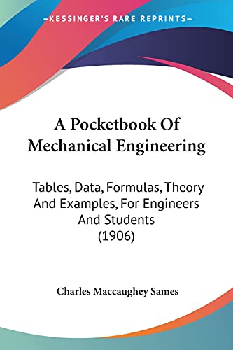 A Pocketbook Of Mechanical Engineering