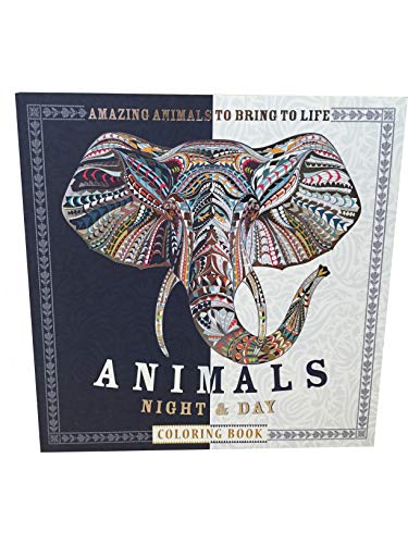 Animals Night & Day Coloring Book