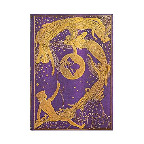 Paperblanks 12 Month Planners 2022 Violet Fairy | Horizontal | Midi (130 × 180 mm)