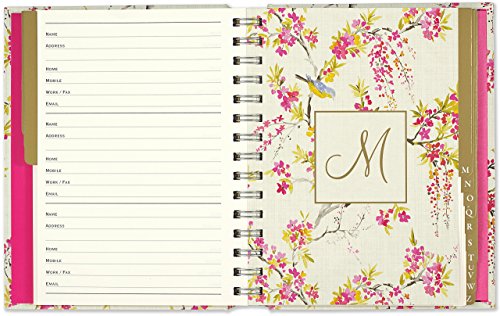 Lg Addr Bk Blossoms & Bluebirds