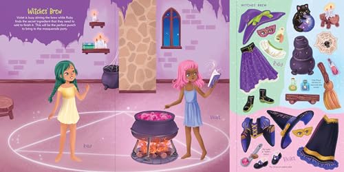Halloween Sticker Doll Dress-Up Book