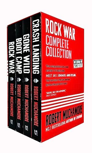 Rock War Complete Collection 1-4 Books Box Set By Robert Muchamore (Rock War, Boot Camp, Gone Wild & Crash Landing)
