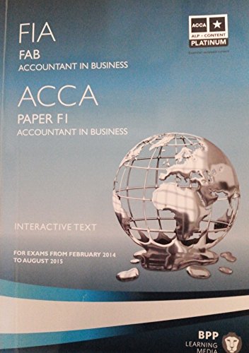 FIA Foundations of Accountant in Business FAB (ACCA F1)