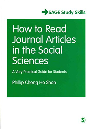 How to Read Journal Articles in the Social Sciences