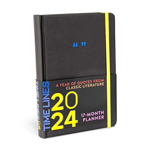 Time Lines: A Year of Quotes from Classic Literature-17-Month 2024 Planner