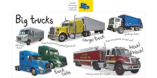 Tabbed Board Books: My First Trucks and Diggers