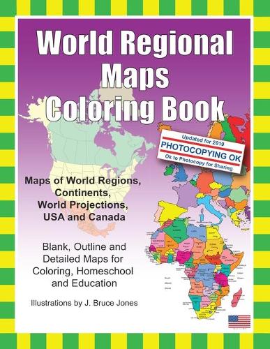 World Regional Maps Coloring Book
