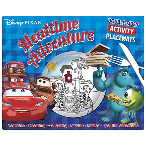 Disney Pixar Mealtime Adventure: Double-Sided Activity Placemats. Activities. Doodling. Colouring. Puzzles. Mazes. Spot the Difference