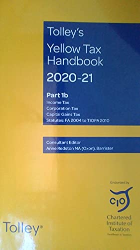 Tolley's Yellow Tax HandbooK 2020-21 Part 1b