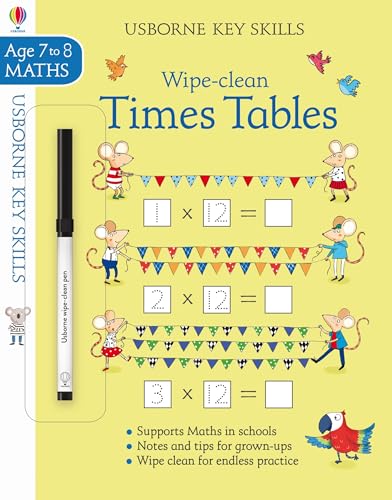 Wipe-clean Times Tables 7-8