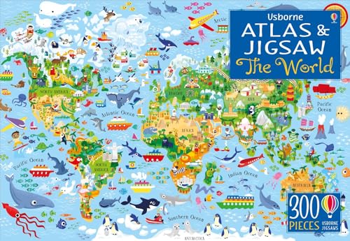 Usborne Atlas and Jigsaw The World
