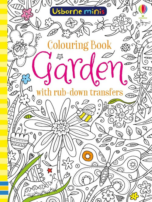 Colouring Book Garden with Rub Downs