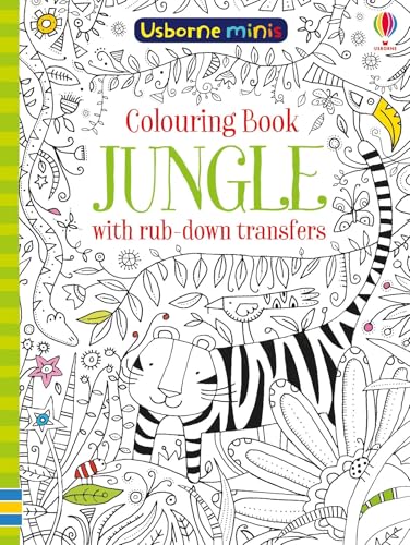 Colouring Book Jungle with Rub Downs
