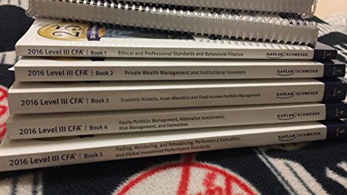 Kaplan Schweser Notes 2016 CFA Level 3