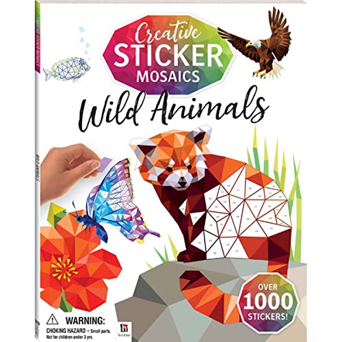 Creative Sticker Mosaics: Wild Animals