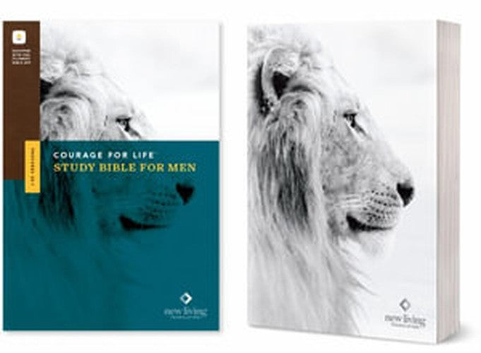 NLT Courage for Life Study Bible for Men (Softcover, Filament Enabled)