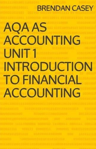 AQA AS Accounting Unit 1 Introduction to Financial Accounting