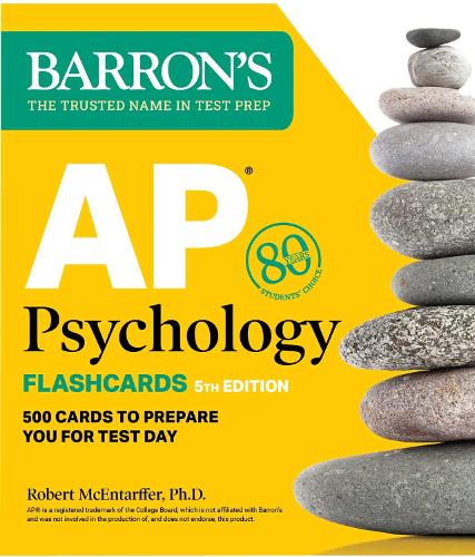 AP Psychology Flashcards, Fifth Edition: Up-to-Date Review + Sorting Ring for Custom Study