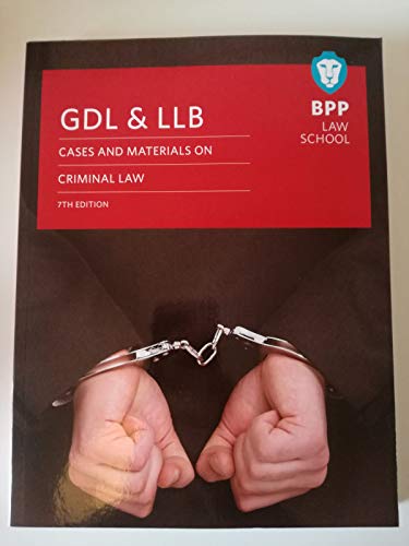 GDL & LLB cases and materials on criminal law 7th