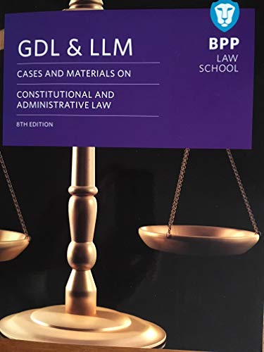 GDL & LLM: Cases and Materials on Constutional and Administrative Law