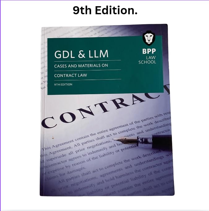 GDL & LLM Cases and Material on Contract Law 9th Edition