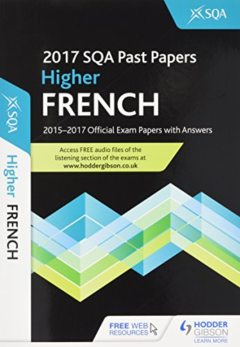 Higher French 2017-18 SQA Past Papers with Answers