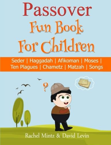 Childrens Passover Fun Book Pages Seder Haggadah Afikomen Moses Ten Plagues Chametz Matzah Songs