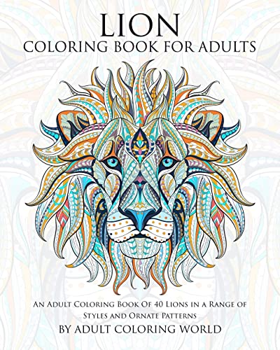 Lion Coloring Book For Adults