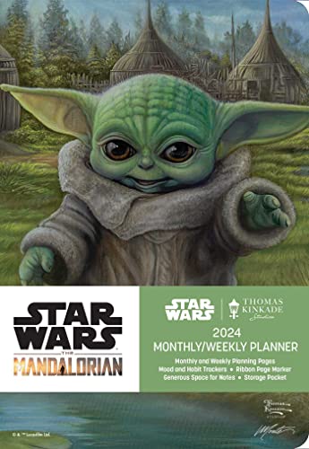 The Mandalorian by Thomas Kinkade Studios 12-Month 2024 Monthly/Weekly Planner Calen