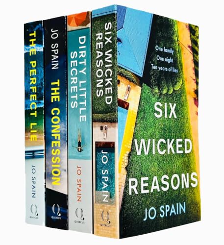 Jo Spain Series Collection 4 Books Set (Confession,Six Wicked Reasons,Perfect Lie,Direty Little Secrets)