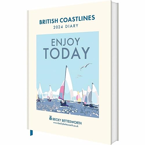 British Coastlines, Becky Bettesworth Deluxe A5 Diary 2024