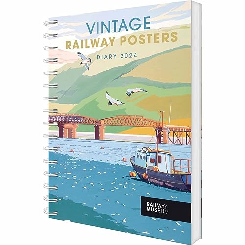 2024 Vintage Railway Posters Nrm A5 Diary