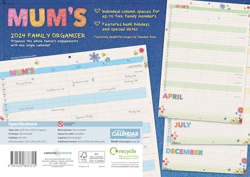 2024 Mums Fabric & Butterfly MTV Planner A4