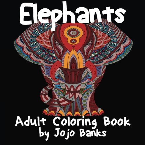 Adult Coloring Book (Elephants)