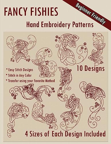 Fancy Fishies Hand Embroidery Patterns