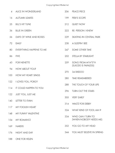 Bill Evans Omnibook for Piano